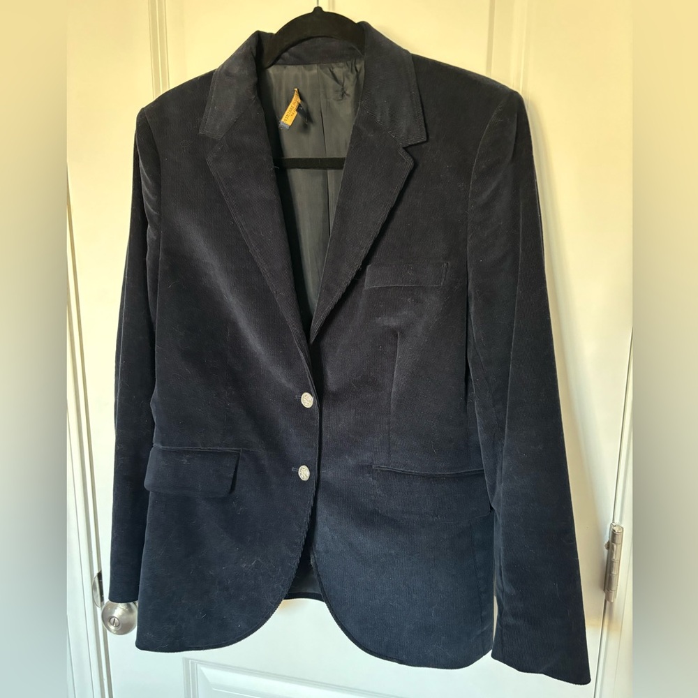 Brooks Brothers Navy Corduroy Blazer